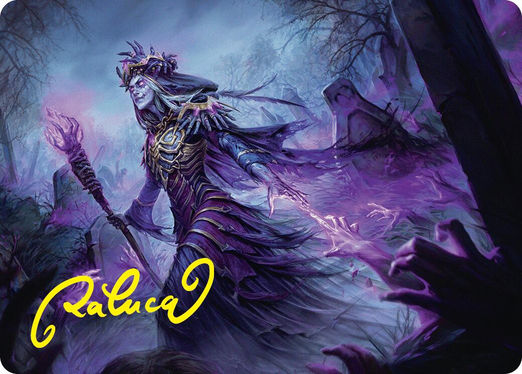 Zul Ashur, Lich Lord Art Card (10/54) (Gold-Stamped Signature) [Foundations Art Series] | Galaxy Games LLC