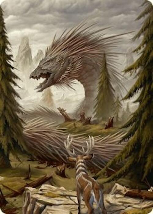 Quilled Greatwurm Art Card (44/54) [Foundations Art Series] | Galaxy Games LLC