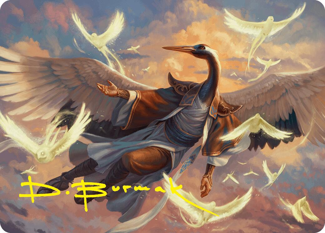 Kykar, Zephyr Awakener Art Card (16/54) (Gold-Stamped Signature) [Foundations Art Series] | Galaxy Games LLC