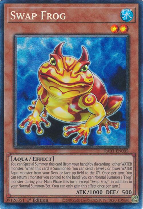 Swap Frog (CR) [RA03-EN005] Prismatic Collector's Rare | Galaxy Games LLC