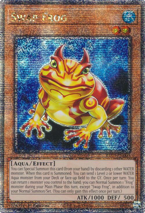 Swap Frog (Quarter Century Secret Rare) [RA03-EN005] Quarter Century Secret Rare | Galaxy Games LLC