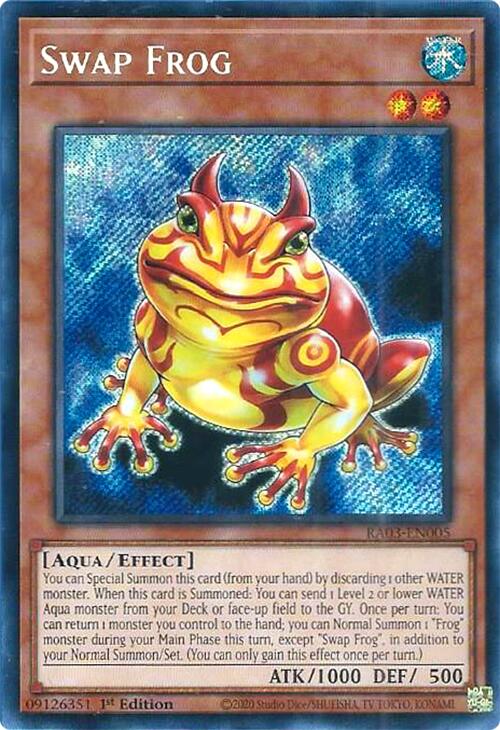 Swap Frog (Secret Rare) [RA03-EN005] Secret Rare | Galaxy Games LLC