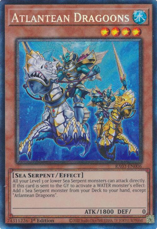 Atlantean Dragoons (CR) [RA03-EN006] Prismatic Collector's Rare | Galaxy Games LLC