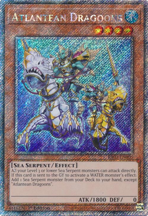 Atlantean Dragoons (Platinum Secret Rare) [RA03-EN006] Platinum Secret Rare | Galaxy Games LLC