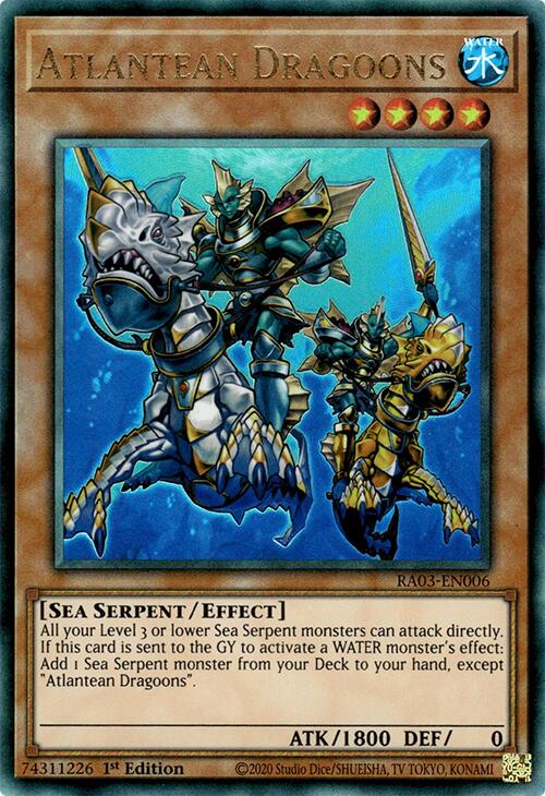 Atlantean Dragoons (UTR) [RA03-EN006] Prismatic Ultimate Rare | Galaxy Games LLC