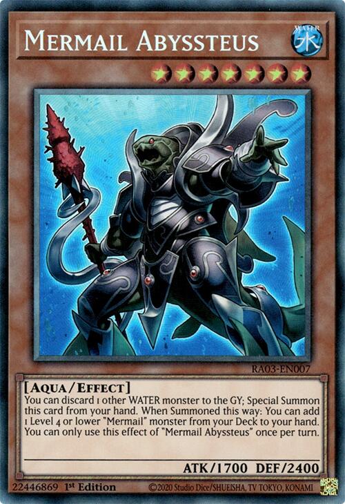 Mermail Abyssteus (CR) [RA03-EN007] Prismatic Collector's Rare | Galaxy Games LLC