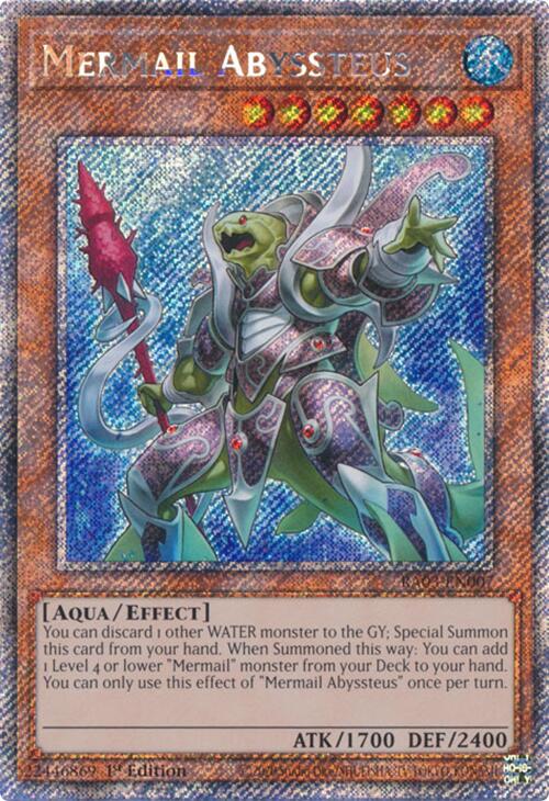 Mermail Abyssteus (Platinum Secret Rare) [RA03-EN007] Platinum Secret Rare | Galaxy Games LLC