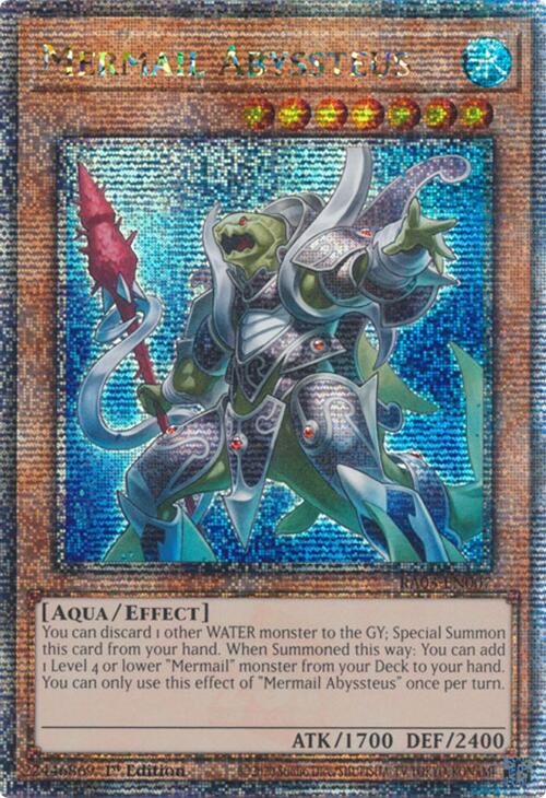 Mermail Abyssteus (Quarter Century Secret Rare) [RA03-EN007] Quarter Century Secret Rare | Galaxy Games LLC