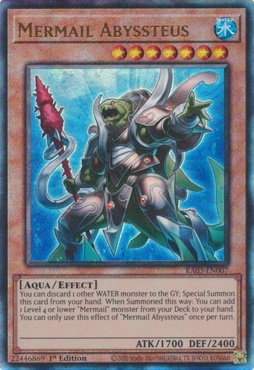 Mermail Abyssteus (UTR) [RA03-EN007] Prismatic Ultimate Rare | Galaxy Games LLC