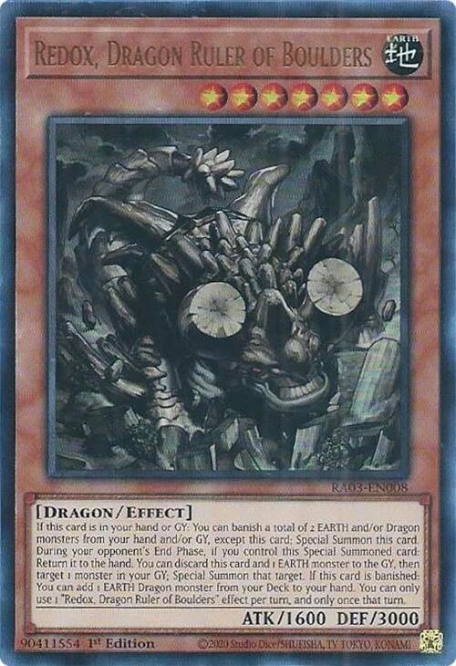 Redox, Dragon Ruler of Boulders (UR) [RA03-EN008] Ultra Rare | Galaxy Games LLC