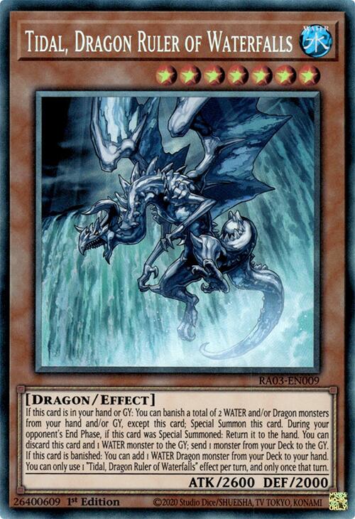 Tidal, Dragon Ruler of Waterfalls (CR) [RA03-EN009] Prismatic Collector's Rare | Galaxy Games LLC