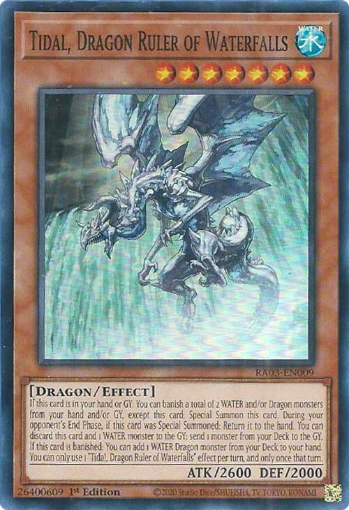 Tidal, Dragon Ruler of Waterfalls [RA03-EN009] Super Rare | Galaxy Games LLC