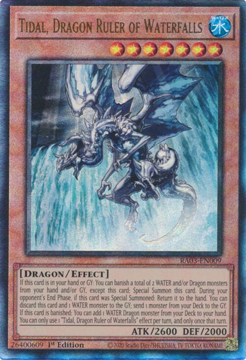 Tidal, Dragon Ruler of Waterfalls (UTR) [RA03-EN009] Prismatic Ultimate Rare | Galaxy Games LLC