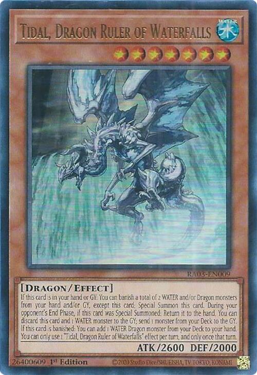 Tidal, Dragon Ruler of Waterfalls (UR) [RA03-EN009] Ultra Rare | Galaxy Games LLC