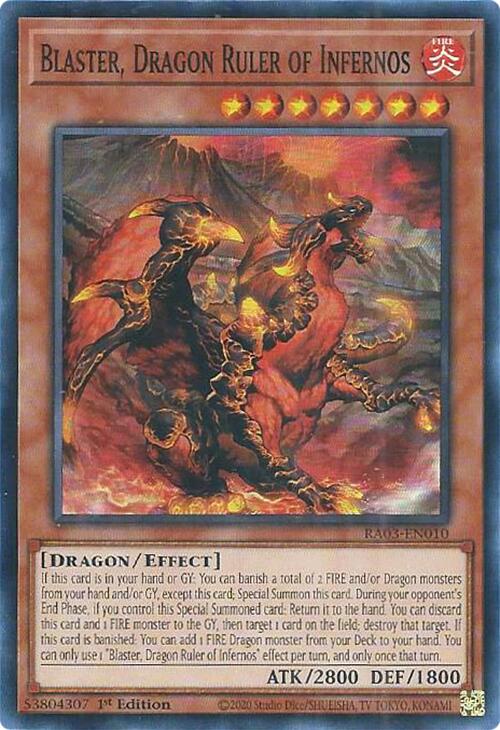 Blaster, Dragon Ruler of Infernos [RA03-EN010] Super Rare | Galaxy Games LLC