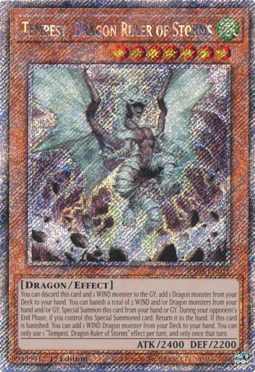 Tempest, Dragon Ruler of Storms (Platinum Secret Rare) [RA03-EN011] Platinum Secret Rare | Galaxy Games LLC