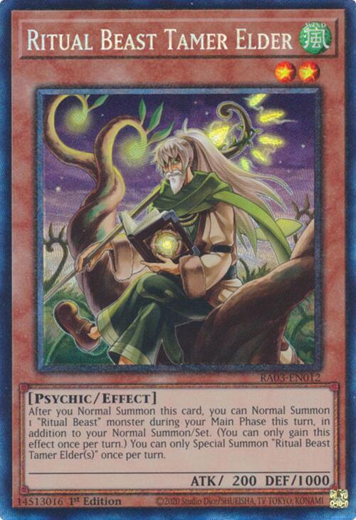 Ritual Beast Tamer Elder (CR) [RA03-EN012] Prismatic Collector's Rare | Galaxy Games LLC