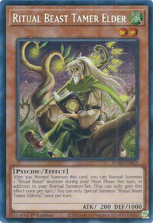 Ritual Beast Tamer Elder (Secret Rare) [RA03-EN012] Secret Rare | Galaxy Games LLC