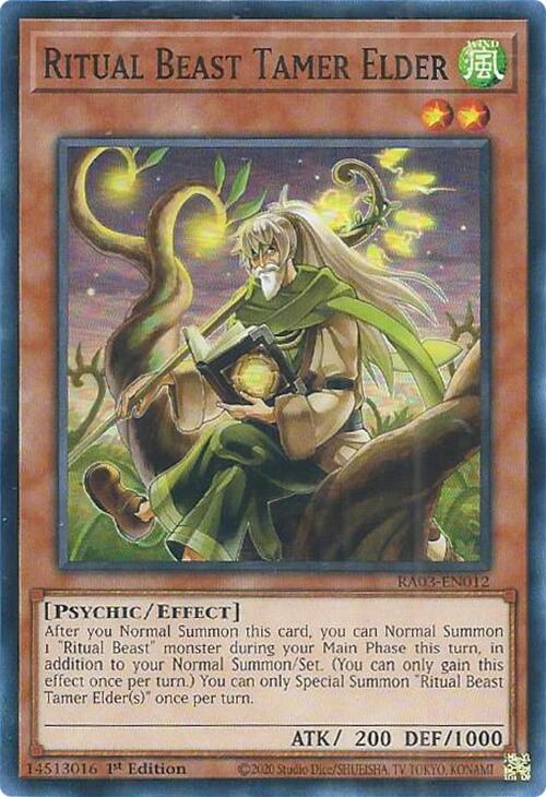 Ritual Beast Tamer Elder [RA03-EN012] Super Rare | Galaxy Games LLC