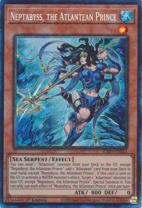 Neptabyss, the Atlantean Prince (CR) [RA03-EN013] Prismatic Collector's Rare | Galaxy Games LLC