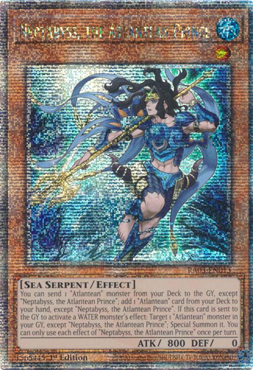 Neptabyss, the Atlantean Prince (Quarter Century Secret Rare) [RA03-EN013] Quarter Century Secret Rare | Galaxy Games LLC