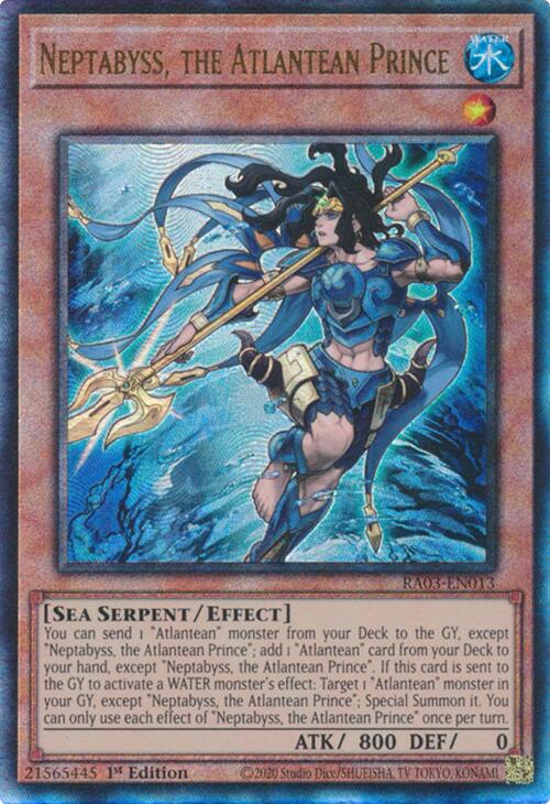 Neptabyss, the Atlantean Prince (UTR) [RA03-EN013] Prismatic Ultimate Rare | Galaxy Games LLC