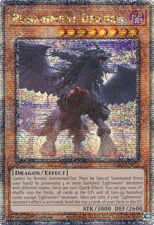 Punishment Dragon (Quarter Century Secret Rare) [RA03-EN015] Quarter Century Secret Rare | Galaxy Games LLC