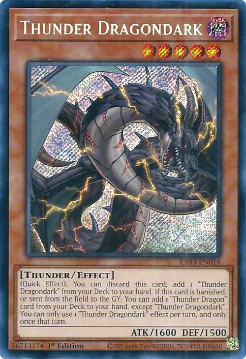 Thunder Dragondark (Secret Rare) [RA03-EN018] Secret Rare | Galaxy Games LLC