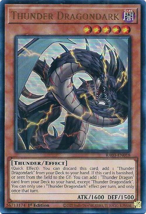 Thunder Dragondark (UR) [RA03-EN018] Ultra Rare | Galaxy Games LLC