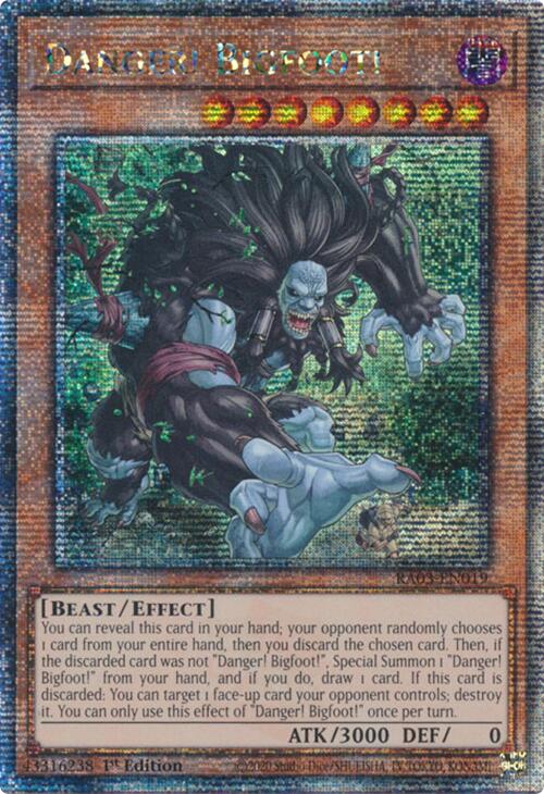 Danger! Bigfoot! (Quarter Century Secret Rare) [RA03-EN019] Quarter Century Secret Rare | Galaxy Games LLC