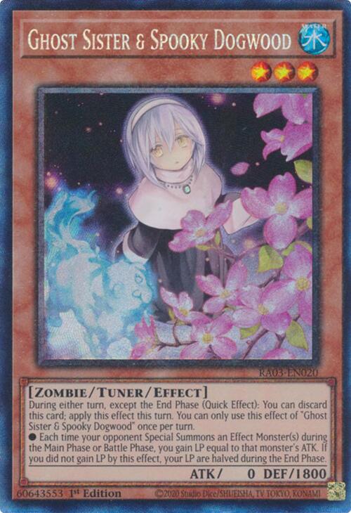 Ghost Sister & Spooky Dogwood (Alternate Art) (CR) [RA03-EN020] Prismatic Collector's Rare | Galaxy Games LLC