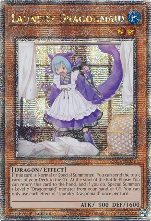 Laundry Dragonmaid (Quarter Century Secret Rare) [RA03-EN021] Quarter Century Secret Rare | Galaxy Games LLC