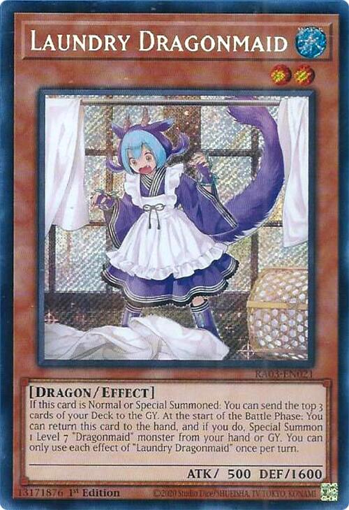 Laundry Dragonmaid (Secret Rare) [RA03-EN021] Secret Rare | Galaxy Games LLC