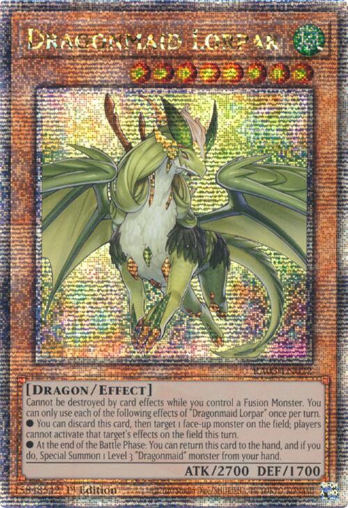 Dragonmaid Lorpar (Quarter Century Secret Rare) [RA03-EN022] Quarter Century Secret Rare | Galaxy Games LLC