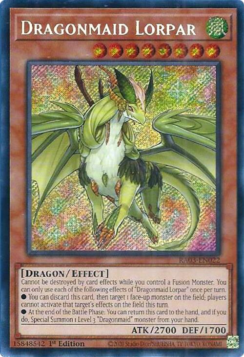 Dragonmaid Lorpar (Secret Rare) [RA03-EN022] Secret Rare | Galaxy Games LLC