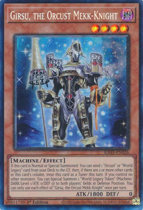 Girsu, the Orcust Mekk-Knight (CR) [RA03-EN026] Prismatic Collector's Rare | Galaxy Games LLC