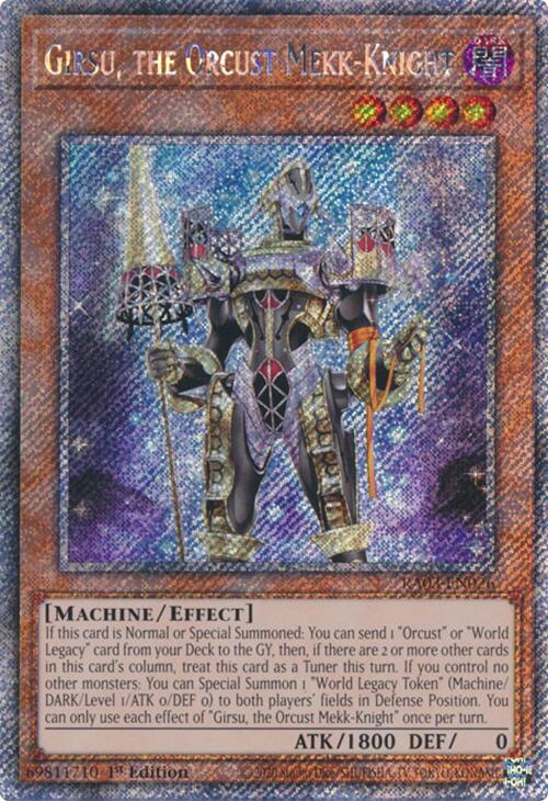 Girsu, the Orcust Mekk-Knight (Platinum Secret Rare) [RA03-EN026] Platinum Secret Rare | Galaxy Games LLC