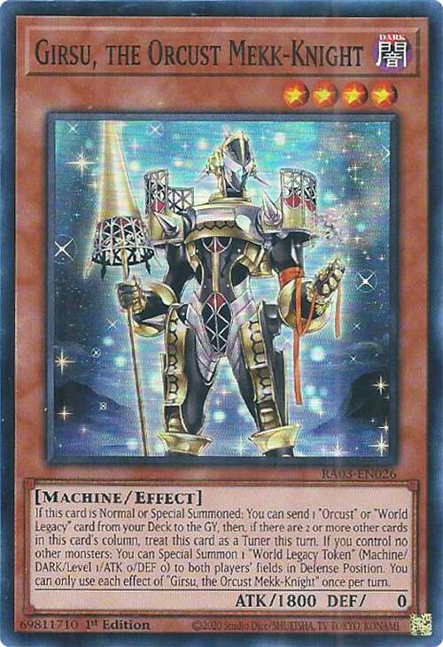 Girsu, the Orcust Mekk-Knight [RA03-EN026] Super Rare | Galaxy Games LLC