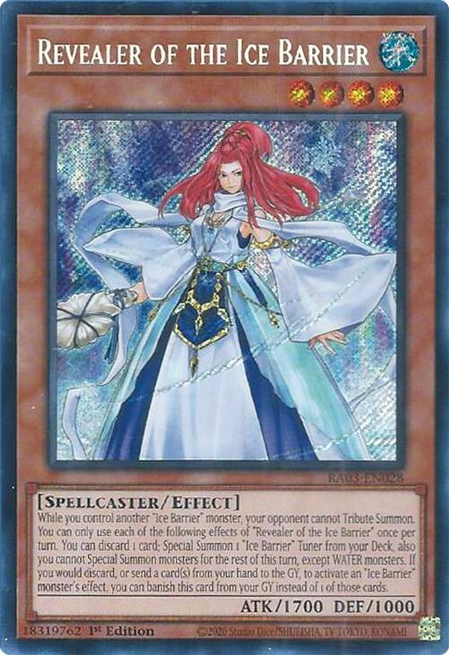 Revealer of the Ice Barrier (Secret Rare) [RA03-EN028] Secret Rare | Galaxy Games LLC