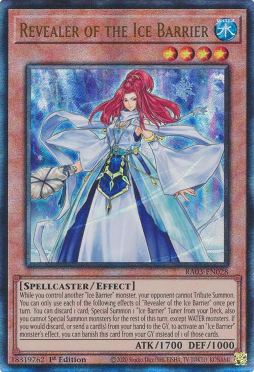 Revealer of the Ice Barrier (UTR) [RA03-EN028] Prismatic Ultimate Rare | Galaxy Games LLC