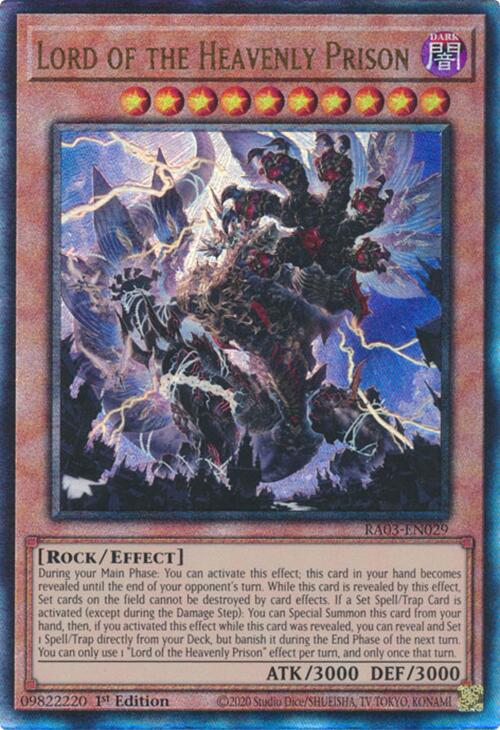 Lord of the Heavenly Prison (UTR) [RA03-EN029] Prismatic Ultimate Rare | Galaxy Games LLC