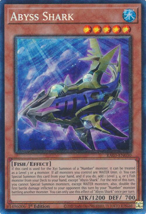 Abyss Shark (CR) [RA03-EN030] Prismatic Collector's Rare | Galaxy Games LLC