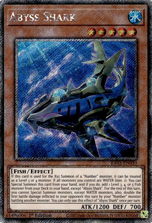 Abyss Shark (Platinum Secret Rare) [RA03-EN030] Platinum Secret Rare | Galaxy Games LLC