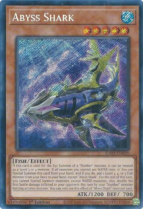 Abyss Shark (Secret Rare) [RA03-EN030] Secret Rare | Galaxy Games LLC