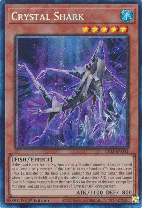 Crystal Shark (CR) [RA03-EN031] Prismatic Collector's Rare | Galaxy Games LLC