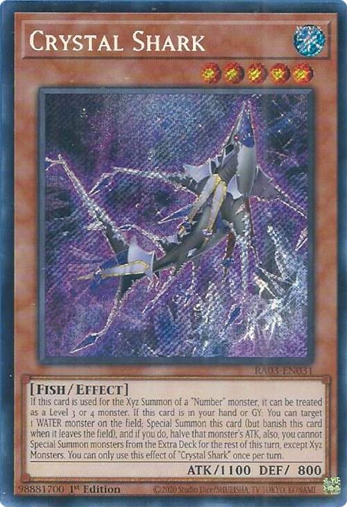 Crystal Shark (Secret Rare) [RA03-EN031] Secret Rare | Galaxy Games LLC