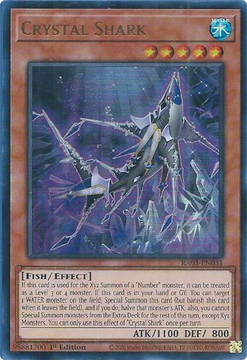 Crystal Shark (UR) [RA03-EN031] Ultra Rare | Galaxy Games LLC