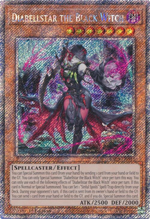 Diabellstar the Black Witch (Platinum Secret Rare) [RA03-EN032] Platinum Secret Rare | Galaxy Games LLC