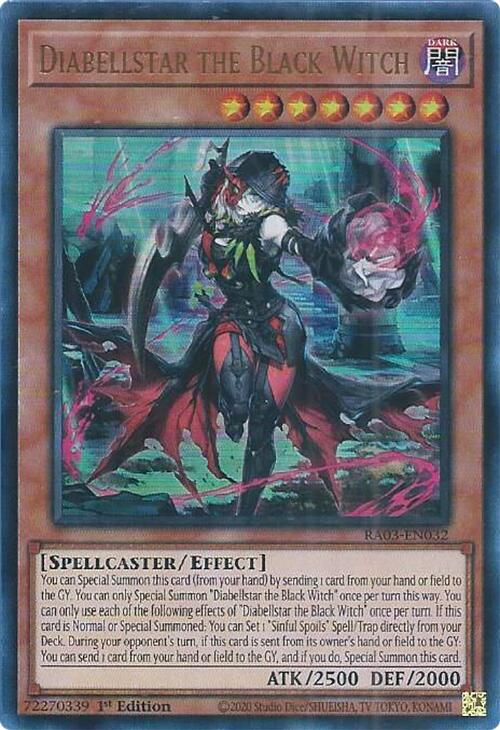 Diabellstar the Black Witch (UR) [RA03-EN032] Ultra Rare | Galaxy Games LLC