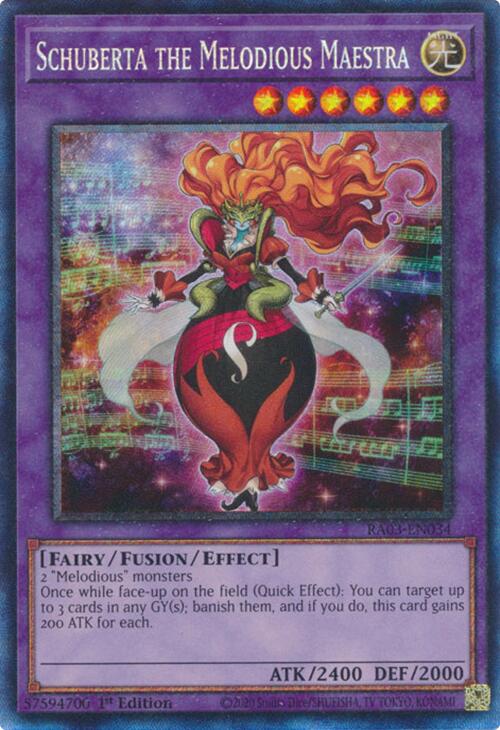 Schuberta the Melodious Maestra (CR) [RA03-EN034] Prismatic Collector's Rare | Galaxy Games LLC